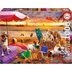 Puzzle: Perros jugando en...