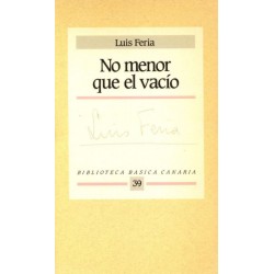 No menor que el vacío (Luis...